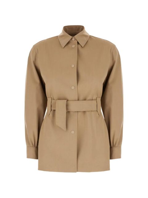 Max Mara belted buttoned jacket - Neutrals - zdjęcie produktu nr 1