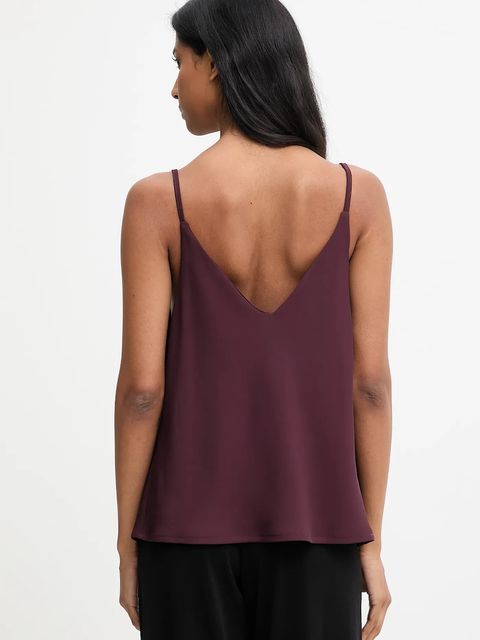 Answear.LAB bluzka damska kolor bordowy gładka