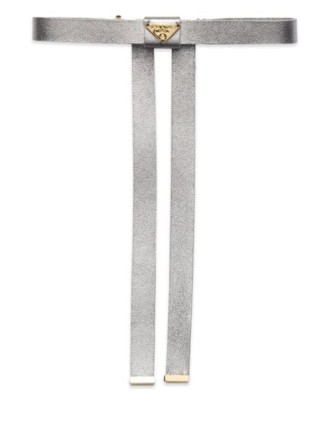 Prada logo hair clip - Grey - zdjęcie produktu nr 1