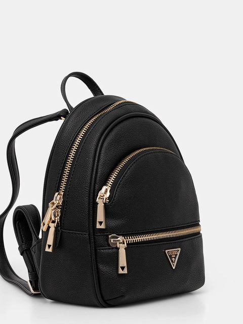 Guess plecak MANHATTAN damski kolor czarny mały gładki HWBG71 18320