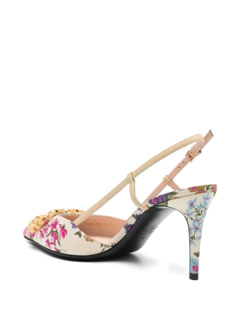 Valentino Garavani VLogo Signature slingback pumps - Neutrals