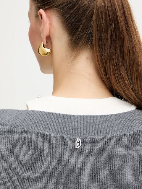 Liu Jo sukienka z dodatkiem wełny kolor szary maxi prosta MF5161 MA85Q - zdjęcie produktu nr 2