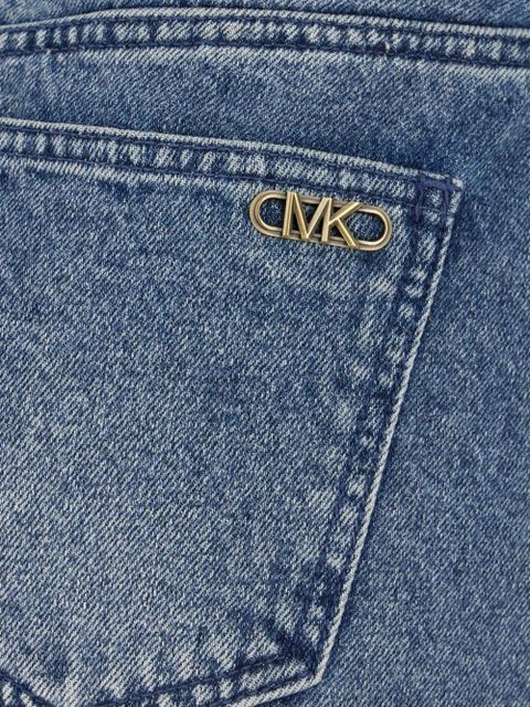 Michael Kors frayed denim mini skirt - Blue