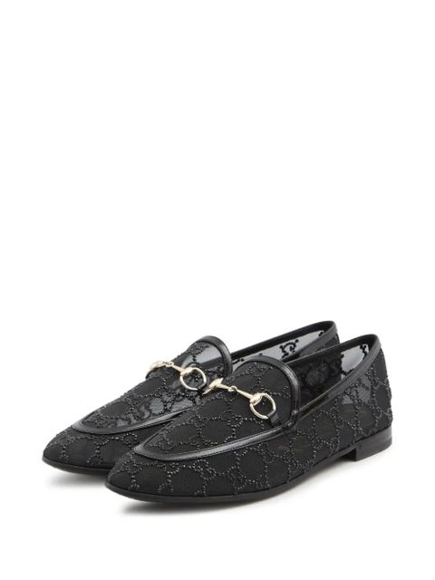 Gucci Jordaan Horsebit-detail loafers - Black