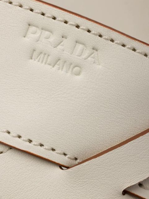 Prada leather sandals - Neutrals