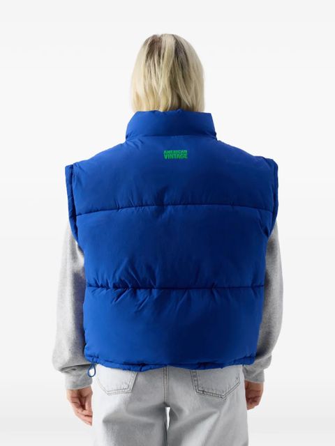American Vintage Rofy puffer gilet - Blue