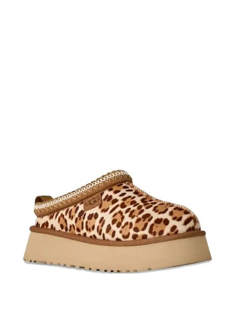 UGG Tazz leopard-print leather slippers - Neutrals - zdjęcie produktu nr 2