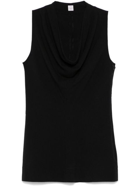TOTEME cowl-neck top - Black - zdjęcie produktu nr 1