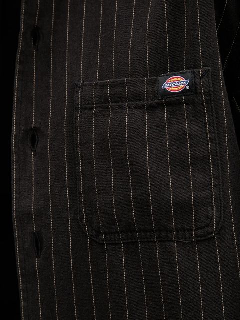 Dickies koszula bawełniana damska kolor czarny regular z kołnierzykiem klasycznym DK0A4Z7UBLK1