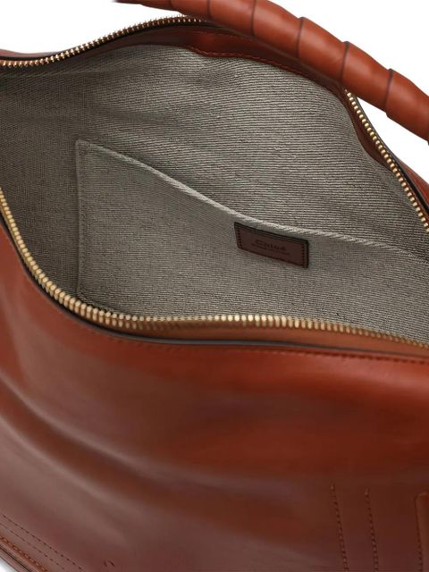 Chloé Marcie braided-handle shoulder bag - Brown