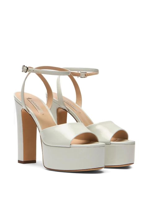 Casadei Patty platform heeled sandals - White - zdjęcie produktu nr 2
