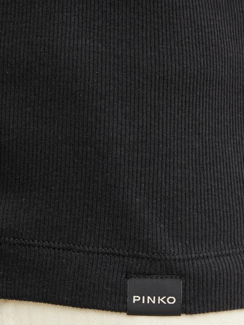 PINKO ribbed tank top - Black
