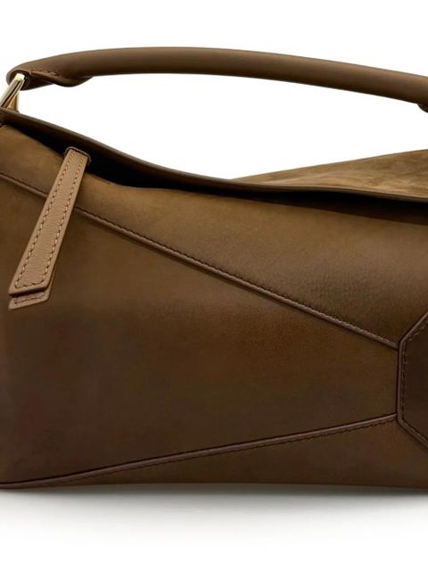 LOEWE small Puzzle Edge tote bag - Brown - zdjęcie produktu nr 2