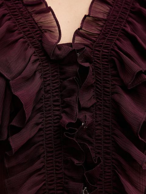 Morgan bluzka damska kolor bordowy gładka CATHY