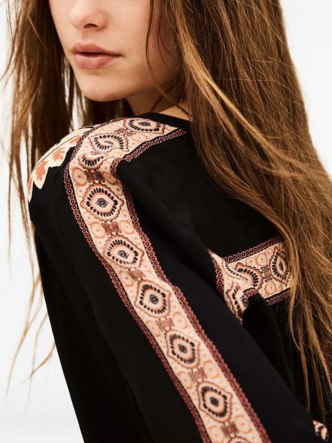 Ba&Sh Valda printed top - Black