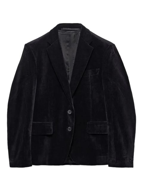 Prada velvet single-breasted jacket - Black - zdjęcie produktu nr 1
