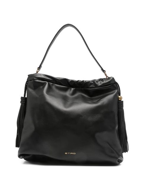 ETRO large Kalispera tassel-detail leather shoulder bag - Black - zdjęcie produktu nr 1