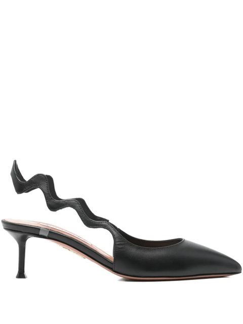 Aquazzura 55mm Artiste pointed-toe pumps - Black - zdjęcie produktu nr 1