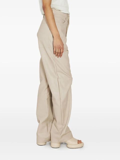 ENTIRE STUDIOS faux-leather trousers - Neutrals