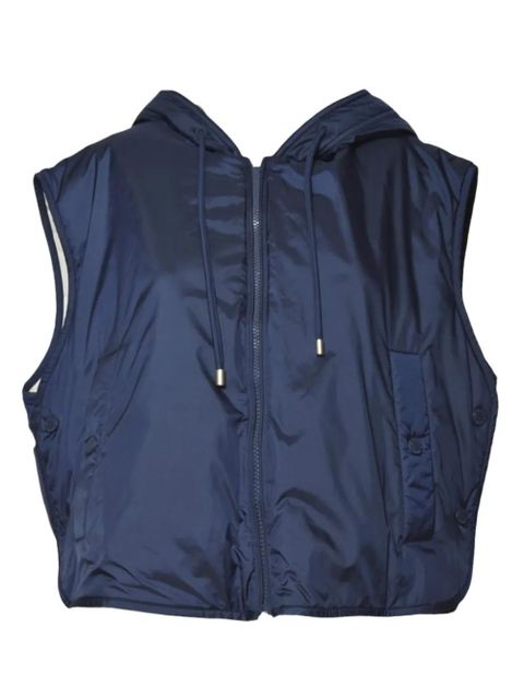 Weekend Max Mara hooded sleeveless gilet - Blue - zdjęcie produktu nr 1