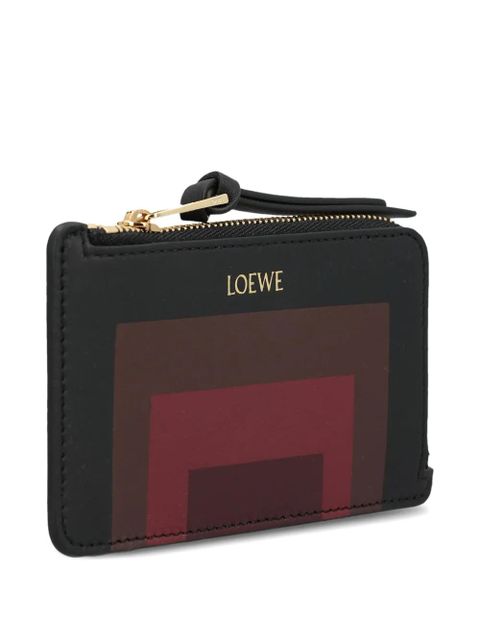 LOEWE x Albers geometric-pattern zip wallet - Black