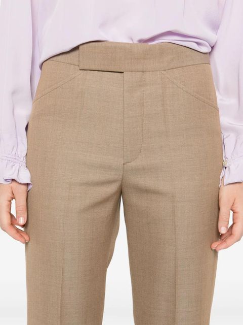 Victoria Beckham cropped flared trousers - Neutrals