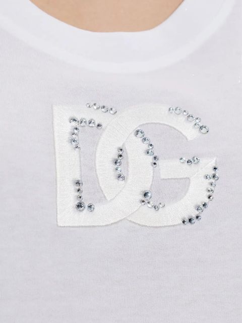 Dolce & Gabbana logo-detail tank top - White