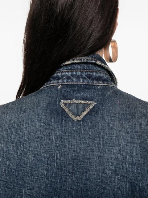 Prada zip-up denim jacket - Blue - zdjęcie produktu nr 2