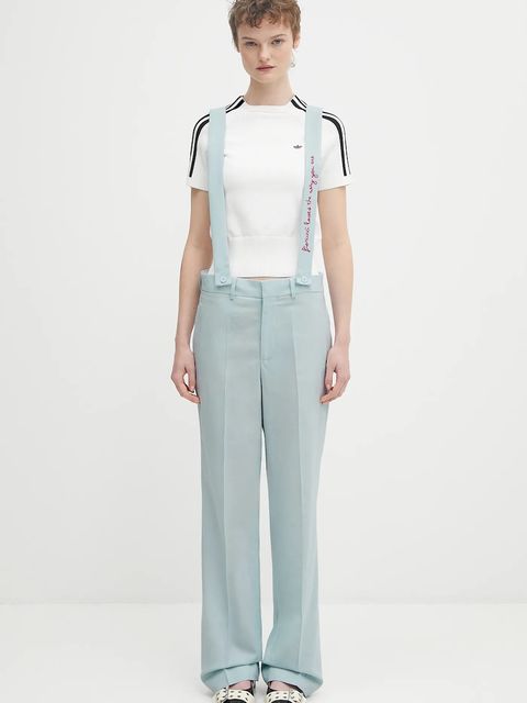 Fiorucci spodnie wełniane Embroidered Suspender - zdjęcie produktu nr 1