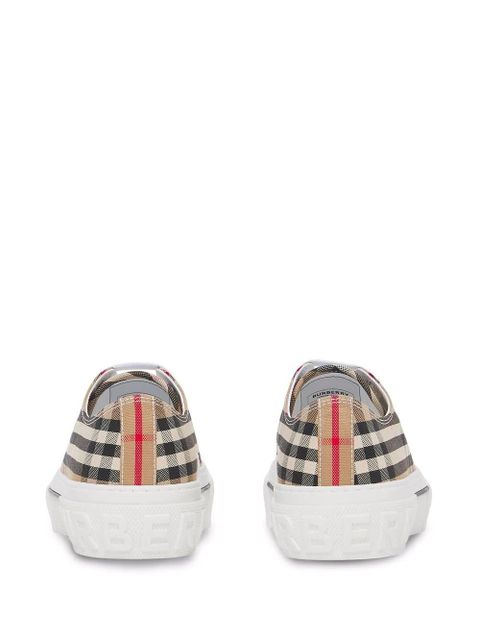 Burberry Vintage check cotton sneakers - Neutrals - zdjęcie produktu nr 2
