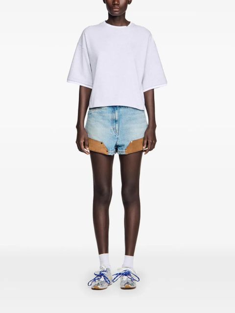 SANDRO logo-embroidered T-shirt - Grey - zdjęcie produktu nr 2