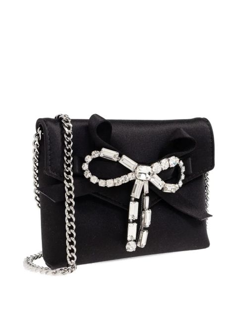 Jimmy Choo bow chain clutch bag - Black - zdjęcie produktu nr 2