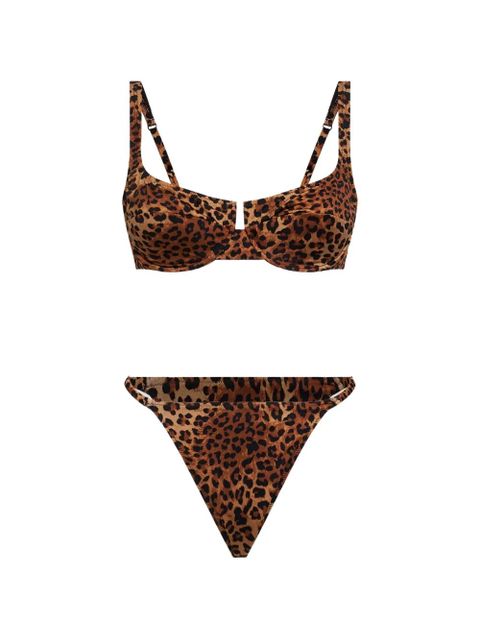 MC2 Saint Barth leopard-print bikini - Brown - zdjęcie produktu nr 1