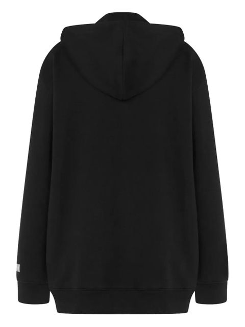 Moschino duck-embroidered zip-up hoodie - Black - zdjęcie produktu nr 2