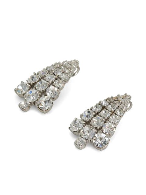 Jil Sander crystal-embellished earrings - Silver