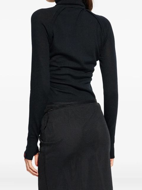 Victoria Beckham turtleneck top - Black