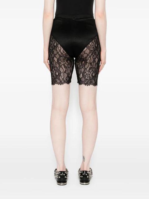 Alexander McQueen lace-panelled shorts - Black