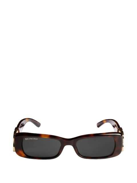 Balenciaga Eyewear rectangle-frame sunglasses - Brown - zdjęcie produktu nr 1