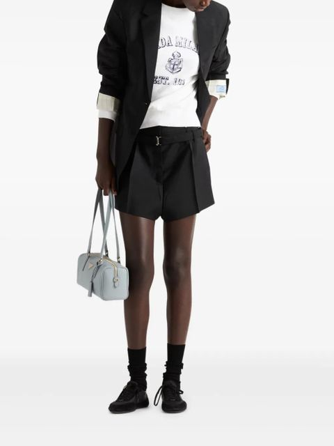 Prada belted tailored shorts - Black - zdjęcie produktu nr 2