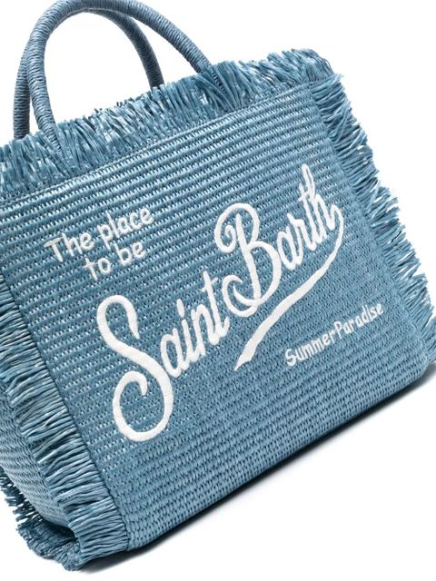 MC2 Saint Barth Colette fringed beach bag - Blue
