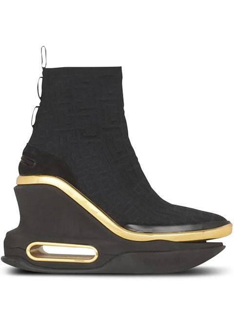 Balmain B Bold ankle-length sneakers - Black - zdjęcie produktu nr 1