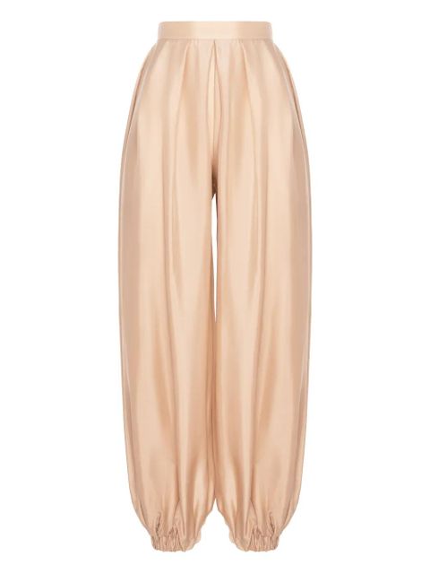 MANURÍ Bazar gathered trousers - Neutrals - zdjęcie produktu nr 1