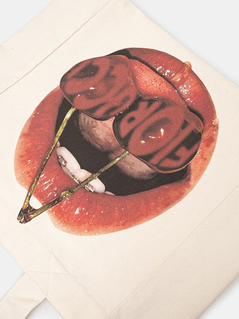 Fiorucci torebka bawełniana Mouth Print - zdjęcie produktu nr 2