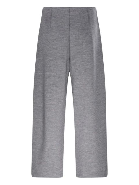Max Mara concealed-fastening wide-leg trousers - Grey - zdjęcie produktu nr 2