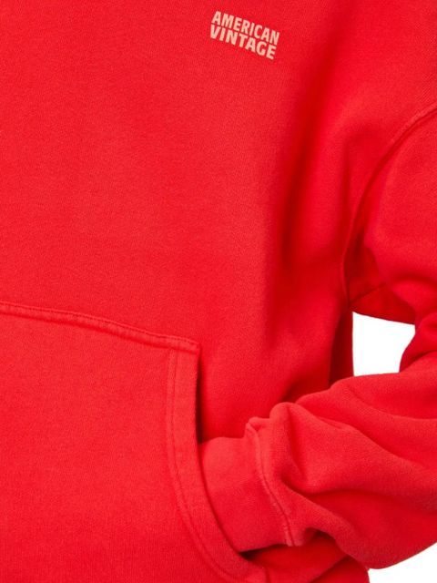 American Vintage kangaroo pocket izubird hoodie - Red