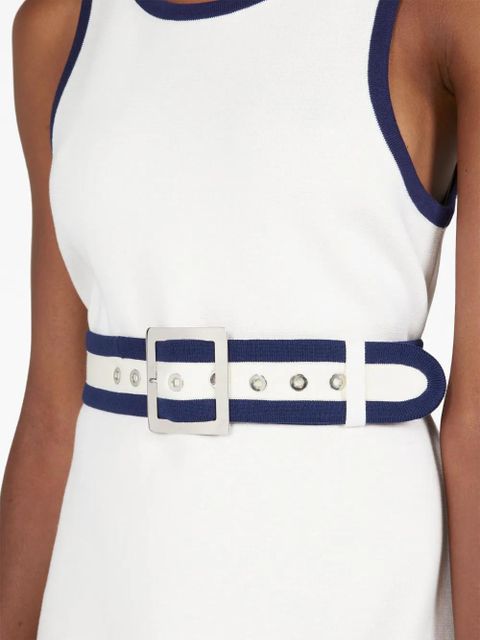 Gucci belted midi dress - White