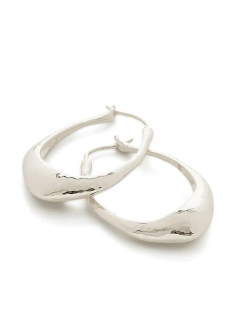 Monica Vinader Deia medium hoop earrings - Silver - zdjęcie produktu nr 1