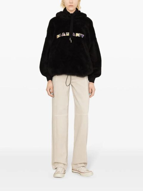 MARANT ÉTOILE Martia fleeced hoodie - Black - zdjęcie produktu nr 2