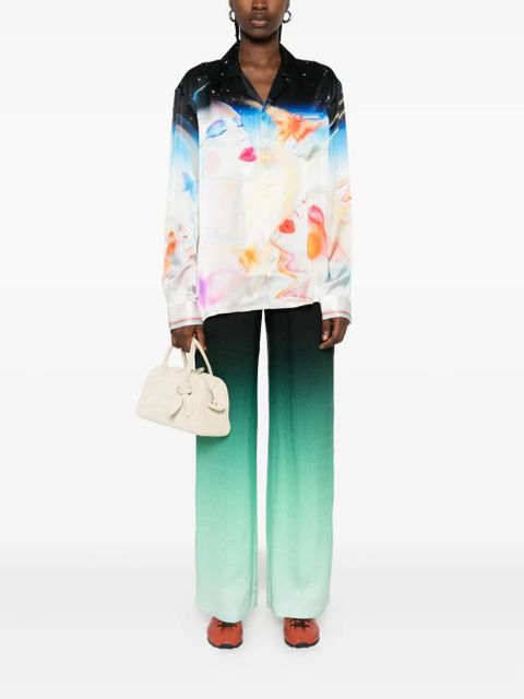 Casablanca printed silk shirt - Blue - zdjęcie produktu nr 2