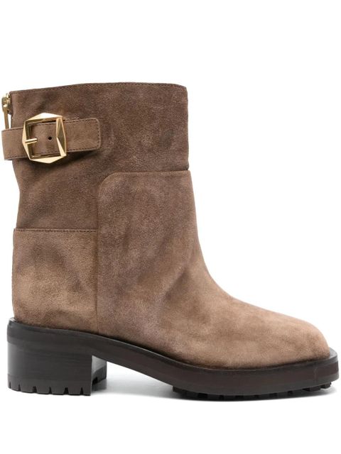 Jimmy Choo 50mm suede boots - Brown - zdjęcie produktu nr 1